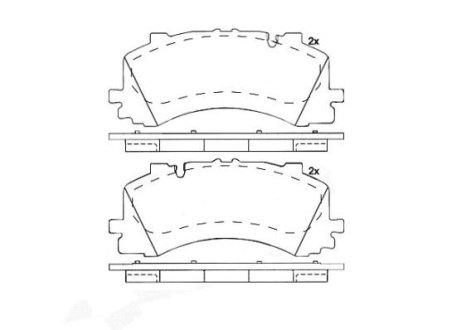 Тормозные колодки дисковые BREMBO P85 170