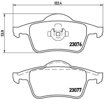 Колодки гальмівні дискові BREMBO P86014