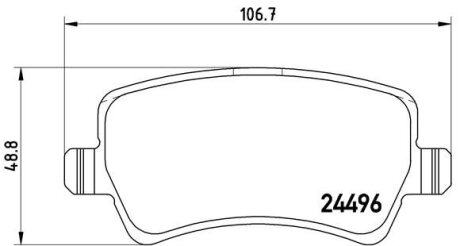 Гальмівні колодки тюнінгові BREMBO P86021X