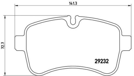 Тормозные колодки дисковые BREMBO PA6 027