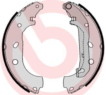 Гальмівні колодки барабанні BREMBO S24 539