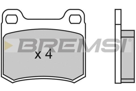 Гальмівні колодки зад. W124/201/202 (ATE) BREMSI BP2314