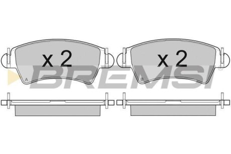 Тормозные колодки пер. Peugeot 206/306 94- (Bosch) BREMSI BP2879