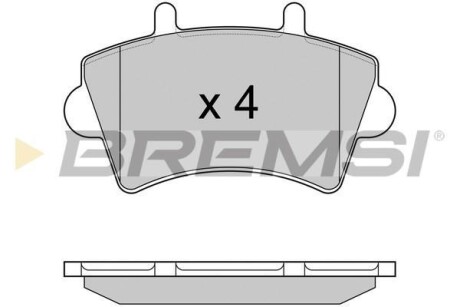 Гальмівні колодки пер. Master/Movano 00- (R16) BREMSI BP2975 (фото 1)