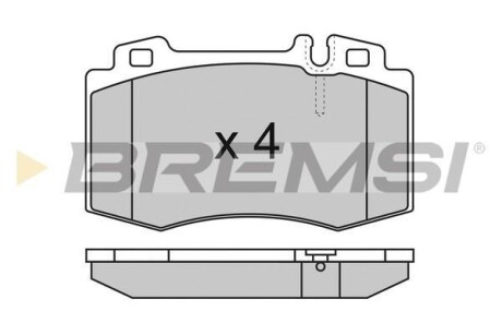 Тормозные колодки пер. W220/W163/R129-230 BREMSI BP2986