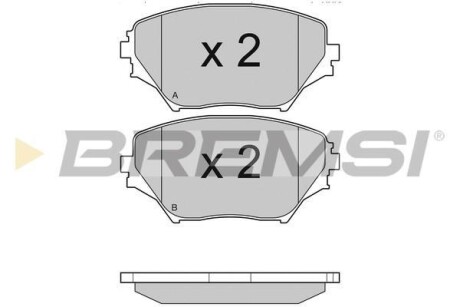 Тормозные колодки пер. Toyota RAV4 94-05 (sumitomo) BREMSI BP2993