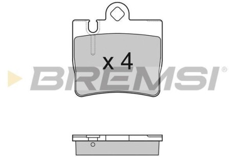 Тормозные колодки зад. MB W220/C215 98- (ATE) BREMSI BP2999