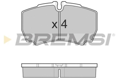 Гальмівні колодки зад. Transit 06-14 2.2 TDCi (без спарки) BREMSI BP3025