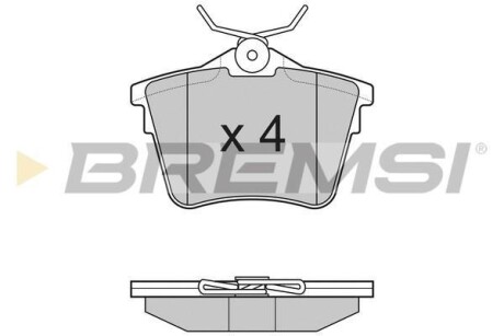 Тормозные колодки зад. C5 III/407/607 00- BREMSI BP3183