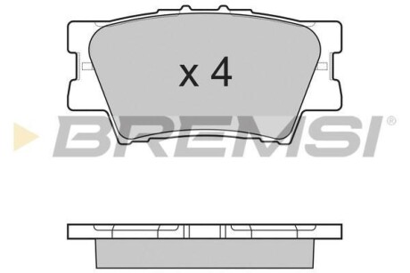 Гальмівні колодки зад. Toyota RAV4 06- (akebono) BREMSI BP3252