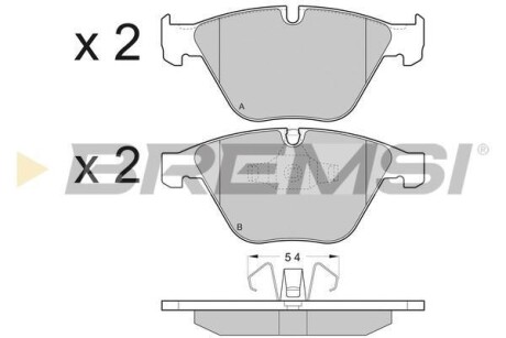 Тормозные колодки пер. BMW 3 (E90)/5 (E60)/7 (E65) 02-13 (ATE) BREMSI BP3403