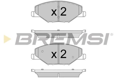 Гальмівні колодки пер. Skoda Fabia II-III 11- /VW Polo 10- (TRW) BREMSI BP3591