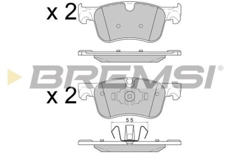 Тормозные колодки пер. Citroen C4 13- (ATE) BREMSI BP3597