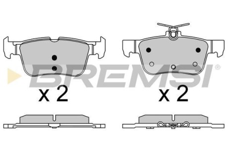 Гальмівні колодки Focus/Kuga/Mondeo 12- BREMSI BP3637