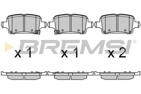 Гальмівні колодки зад. ASTRA 1.0-1.6 15-22 BREMSI BP3723