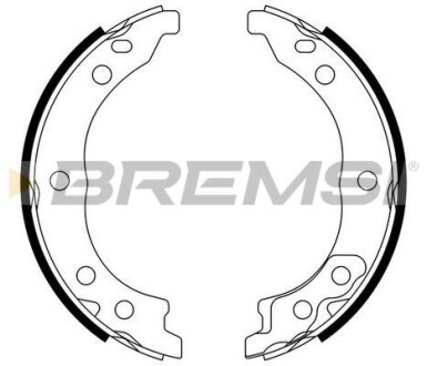 Колодки ручного гальма Ducato 94-02/Boxer 02- (Bendix) BREMSI GF0187