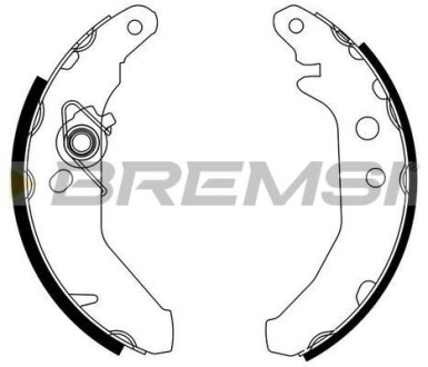 Тормозные колодки зад. Ford Fiesta III 89-99 (Bendix) BREMSI GF0225