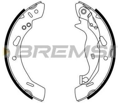 Тормозные колодки зад. Ford Fiesta VI 08- (TRW) BREMSI GF0249