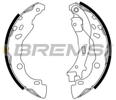 Гальмівні колодки зад. Citroen C2,C3 02- / (Bosch) BREMSI GF0291