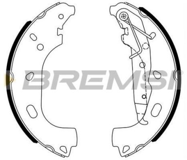 Тормозные колодки зад. Combo 01-05/Astra F/G 91-05 (бараб.) (230x40) BREMSI GF0361