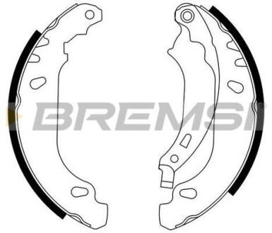 Гальмівні колодки зад. Logan 04-/Clio 98- (BENDIX) BREMSI GF0408