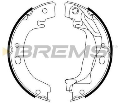 Гальмівні колодки зад. COROLLA 1.4-2.0 00-07 (LUCAS GIRLING) BREMSI GF0970