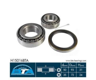 Комплект підшипника колеса BTA H15016BTA