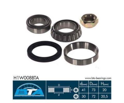 Комплект підшипника колеса BTA H1W008BTA