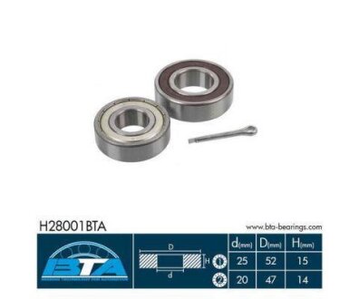 Комплект підшипника колеса BTA H28001BTA