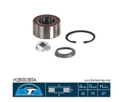 Комплект підшипника колеса BTA H2B003BTA