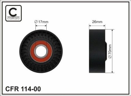 Ролик CAFFARO 11400