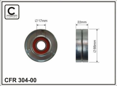 Ролик обводной CAFFARO 30400