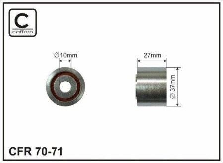 Ролик ремня поликлинового 1.9d (-ac) CAFFARO 7071