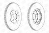 Диск тормозной передний (кртано 2) Fiat Doblo (07-) CHAMPION 561520CH (фото 1)