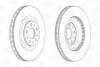 Диск тормозной передний (кртано 2) Fiat Doblo (10-)/ Opel Combo (12-) CHAMPION 562760CH (фото 1)