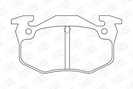 Гальмівні колодки зад. Peugeot 206 99-/Renault Megane I 96-03 CHAMPION 571334CH