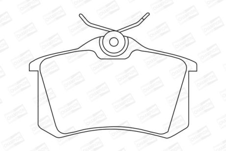 Колодки тормозные дисковые задние Citroen Berlingo (96-11)/VW Polo III (95-09) CHAMPION 571361CH