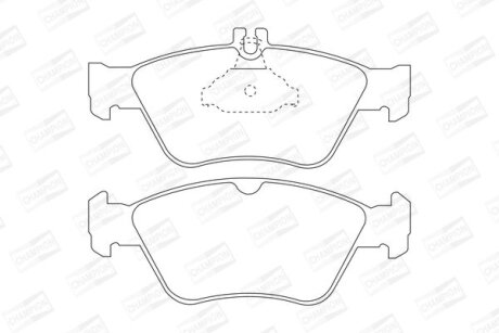Колодки тормозные дисковые передние MB C-Class (W202), E-Class (W210) CHAMPION 571877CH