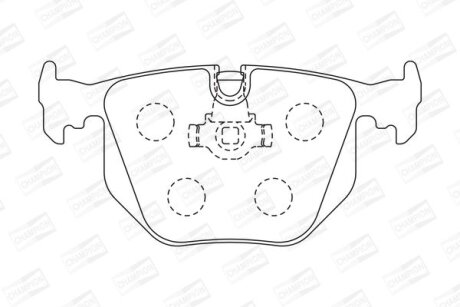 Колодки тормозные дисковые задние BMW 3 (E46), X5 (E53)/ Skoda Fabia I, Octavia CHAMPION 571918CH