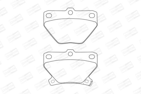 Колодки гальмівні дискові задні Toyota Corolla (01-07), Prius (03-09) CHAMPION 572450CH