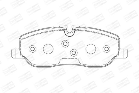 Колодки тормозные дисковые передние Land Rover Range Rover Sport I, Discovery II CHAMPION 572521CH