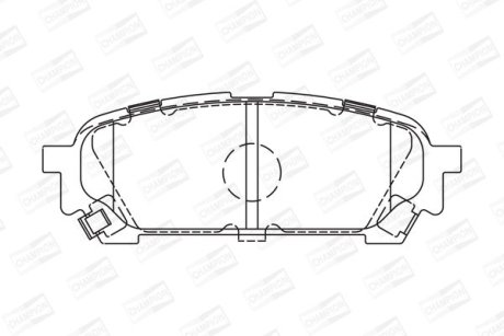 Колодки гальмові дискові задні Subaru Forester (SG_) (02-12), Impreza Estate (GG) (00-08) CHAMPION 572529CH