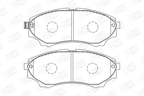 Колодки гальмівні дискові передні Ford Ranger (99-06), (06-12)/ Mazda BT-50 (06-) CHAMPION 572572CH