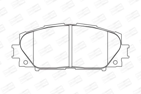 Колодки гальмівні дискові передні TOYOTA ALLION II (_T26_) 07-, PREMIO (_T26_) 07- CHAMPION 572578CH