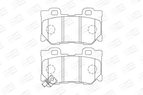 Колодки гальмові дискові задні INFINITI FX CHAMPION 572659CH