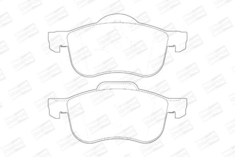 Колодки тормозные дисковые передние Volvo S60 I, S80 I, V70 (I,II), XC70 I, XC90 CHAMPION 573003CH