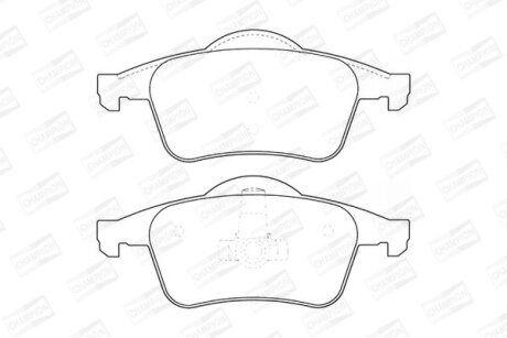 Колодки тормозные дисковые задние Volvo XC70 I, V70 (I,II), S80 I, S60 I, C70 I CHAMPION 573021CH
