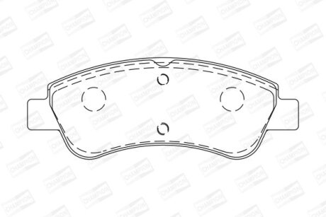 Колодки тормозные дисковые Citroen Berlingo (96-11)/ Opel Crossland X (17-) (573 CHAMPION 573030CH