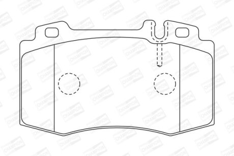 Колодки тормозные дисковые передние MB C-Class (W203), E-Class (W211) CHAMPION 573092CH