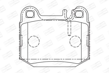 Колодки тормозные дисковые задние MB M-Class (W163) CHAMPION 573147CH